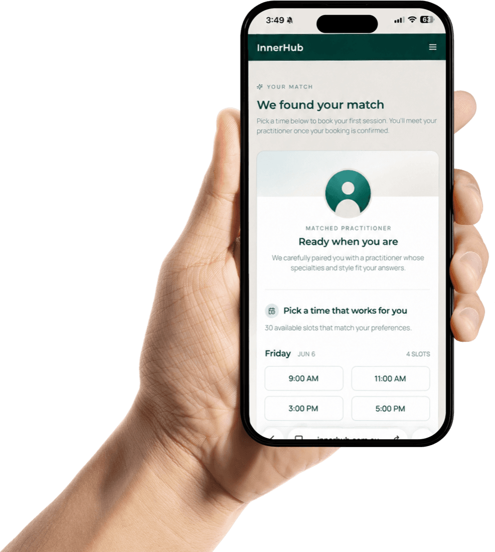 InnerHub app on a phone